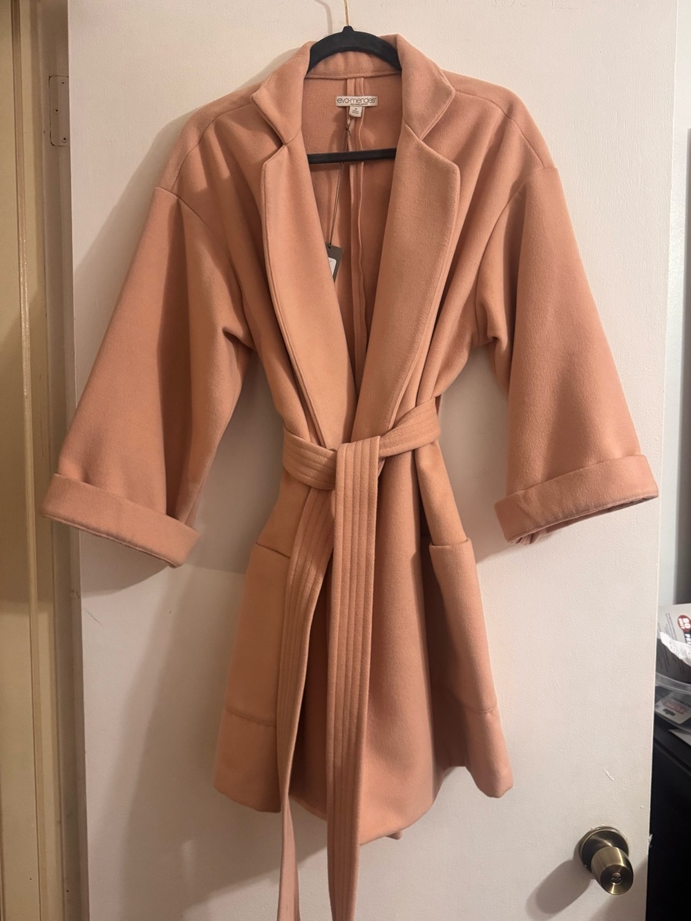 eva mendes for New York & Company Peach Wrap Robe